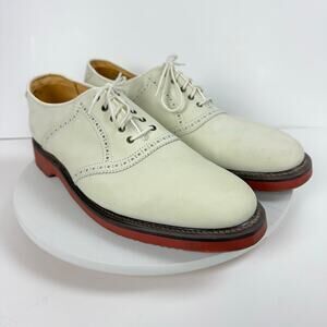 George Cox Barrie Ltd Oxford Shoes Men’s Size US 12 EU 44 Cream